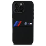 Carcasa BMW Silicone Middle Stripe cu MagSafe compatibila cu iPhone 16 Pro Max, Negru 2 - lerato.ro