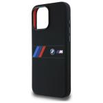 Carcasa BMW Silicone Middle Stripe cu MagSafe compatibila cu iPhone 16 Pro Max, Negru 7 - lerato.ro