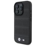 Carcasa BMW M Perforated And Stitched Line cu MagSafe compatibila cu iPhone 16 Pro Max, Negru 3 - lerato.ro