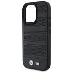 Carcasa BMW M Perforated And Stitched Line cu MagSafe compatibila cu iPhone 16 Pro Max, Negru 7 - lerato.ro