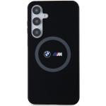 Carcasa BMW M Silicone Printed Ring MagSafe compatibila cu Samsung Galaxy S24 Plus, Negru 2 - lerato.ro