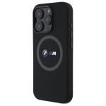 Carcasa BMW M Silicone Printed Ring MagSafe compatibila cu iPhone 16 Pro Max, Negru 3 - lerato.ro