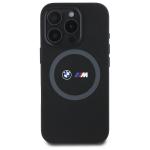 Carcasa BMW M Silicone Printed Ring MagSafe compatibila cu iPhone 16 Pro Max, Negru 2 - lerato.ro