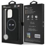 Carcasa BMW M Silicone Printed Ring MagSafe compatibila cu iPhone 16 Pro Max, Negru 9 - lerato.ro