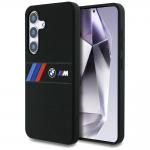 Carcasa BMW Silicone Middle Tricolor Stripes cu MagSafe compatibila cu Samsung Galaxy S25, Negru 4 - lerato.ro