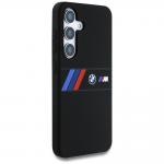 Carcasa BMW Silicone Middle Tricolor Stripes cu MagSafe compatibila cu Samsung Galaxy S25, Negru 5 - lerato.ro
