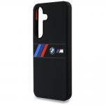 Carcasa BMW Silicone Middle Tricolor Stripes cu MagSafe compatibila cu Samsung Galaxy S25, Negru 7 - lerato.ro