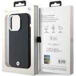 Carcasa BMW Signature Wrapped Metal compatibila cu iPhone 14 Pro Max, Negru 9 - lerato.ro