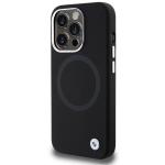 Carcasa BMW Signature Liquid Silicone cu MagSafe compatibila cu iPhone 15 Pro Max, Negru 3 - lerato.ro