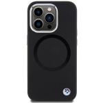 Carcasa BMW Signature Liquid Silicone cu MagSafe compatibila cu iPhone 15 Pro Max, Negru 2 - lerato.ro