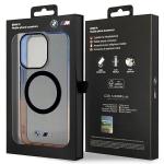 Carcasa BMW Gradient Bumper cu MagSafe compatibila cu iPhone 14 Pro, Gri 9 - lerato.ro