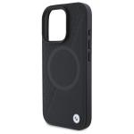Carcasa BMW Sign Leather Half Textured cu MagSafe compatibila cu iPhone 16 Pro Max, Negru 7 - lerato.ro