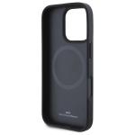 Carcasa BMW Sign Leather Half Textured cu MagSafe compatibila cu iPhone 16 Pro Max, Negru 8 - lerato.ro