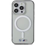 Carcasa BMW Silver Ring cu MagSafe compatibila cu iPhone 15 Pro, Transparent 2 - lerato.ro