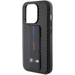 Carcasa BMW Grip Stand Smooth and Carbon cu Stand compatibila cu iPhone 15 Pro, Negru 8 - lerato.ro