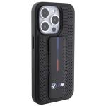 Carcasa BMW Smooth Grip and Perforated cu Stand compatibila cu iPhone 15 Pro Max, Negru 6 - lerato.ro