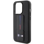 Carcasa BMW Smooth Grip and Perforated cu Stand compatibila cu iPhone 15 Pro Max, Negru 8 - lerato.ro