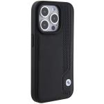 Carcasa BMW Leather Blue Dots compatibila cu iPhone 15 Pro Max, Negru 5 - lerato.ro