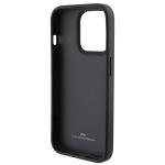 Carcasa BMW Leather Blue Dots compatibila cu iPhone 15 Pro Max, Negru 8 - lerato.ro