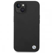 Carcasa Silicone Metal Logo compatibila cu iPhone 14 Plus, Negru