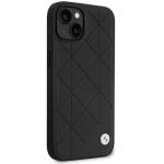 Husa din piele BMW Quilted Leather compatibila cu iPhone 14, Negru 5 - lerato.ro