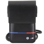 Husa universala din piele BMW Carbon Tricolor Line, Negru 3 - lerato.ro