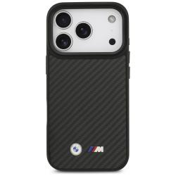 Carcasa BMW M Kevlar Matt cu MagSafe compatibila cu iPhone 17 Pro, Negru