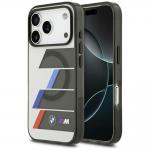 Carcasa BMW M IML Metal Buttons Tricolor Lines cu MagSafe compatibila cu iPhone 17 Pro, Gri 4 - lerato.ro