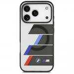 Carcasa BMW M IML Metal Buttons Tricolor Lines cu MagSafe compatibila cu iPhone 17 Pro, Gri 2 - lerato.ro