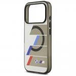 Carcasa BMW M IML Metal Buttons Tricolor Lines cu MagSafe compatibila cu iPhone 17 Pro, Gri 7 - lerato.ro