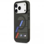 Carcasa BMW M IML Metal Buttons Tricolor Lines cu MagSafe compatibila cu iPhone 17 Pro, Negru 3 - lerato.ro