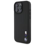 Carcasa BMW Smooth Rubber Logo compatibila cu iPhone 16 Pro Max, Negru 3 - lerato.ro
