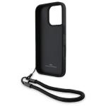 Carcasa BMW Signature Leather Wordmark Cord compatibila cu iPhone 16 Pro, Negru 7 - lerato.ro