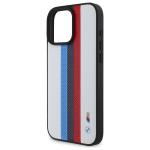 Carcasa BMW M Performance Tricolor Printed Stripes MagSafe compatibila cu iPhone 16 Pro Max, Alb 7 - lerato.ro