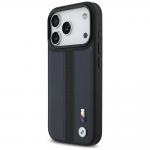 Carcasa BMW M Perforated Stripe Logo cu MagSafe compatibila cu iPhone 17 Pro, Navy Blue 3 - lerato.ro