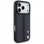 Carcasa BMW M Perforated Stripe Logo cu MagSafe compatibila cu iPhone 17 Pro, Navy Blue 5 - lerato.ro