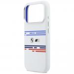 Carcasa BMW M Silicon Horizontal Line cu MagSafe compatibila cu iPhone 17 Pro, Alb 7 - lerato.ro