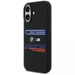 Carcasa BMW M Silicon Horizontal Line cu MagSafe compatibila cu iPhone 17, Negru 3 - lerato.ro