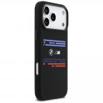 Carcasa BMW M Silicon Horizontal Line cu MagSafe compatibila cu iPhone 17 Pro Max, Negru 5 - lerato.ro