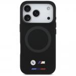 Carcasa BMW M Silicon Logo cu MagSafe compatibila cu iPhone 17 Pro, Negru 2 - lerato.ro