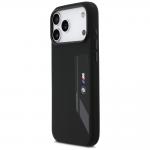 Carcasa BMW M Silicon Vertical Logo cu MagSafe compatibila cu iPhone 17 Pro Max, Negru 3 - lerato.ro
