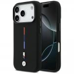 Carcasa BMW M Silicon Tricolor Line cu MagSafe compatibila cu iPhone 17 Pro, Negru 4 - lerato.ro