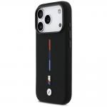 Carcasa BMW M Silicon Tricolor Line cu MagSafe compatibila cu iPhone 17 Pro, Negru 3 - lerato.ro