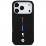 Carcasa BMW M Silicon Tricolor Line cu MagSafe compatibila cu iPhone 17 Pro, Negru 2 - lerato.ro