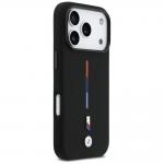 Carcasa BMW M Silicon Tricolor Line cu MagSafe compatibila cu iPhone 17 Pro, Negru 5 - lerato.ro