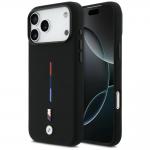 Carcasa BMW M Silicon Tricolor Line cu MagSafe compatibila cu iPhone 17 Pro Max, Negru 4 - lerato.ro