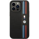 Carcasa BMW Tricolor M Collection compatibila cu iPhone 14 Pro, Negru 2 - lerato.ro