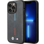 Carcasa BMW Quilted Tricolor compatibila cu iPhone 14 Pro, Gri 4 - lerato.ro