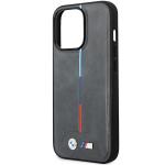 Carcasa BMW Quilted Tricolor compatibila cu iPhone 14 Pro, Gri 7 - lerato.ro