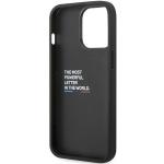 Carcasa BMW Quilted Tricolor compatibila cu iPhone 14 Pro, Negru 8 - lerato.ro